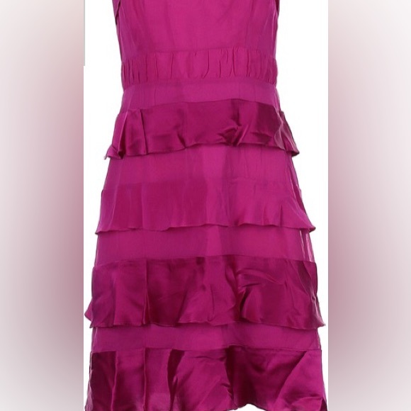 Nantte Lepore - Hot Pink silk cocktail Dress Sz 4 - Picture 2 of 4